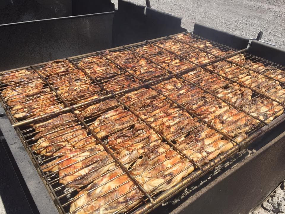 Chicken on grill