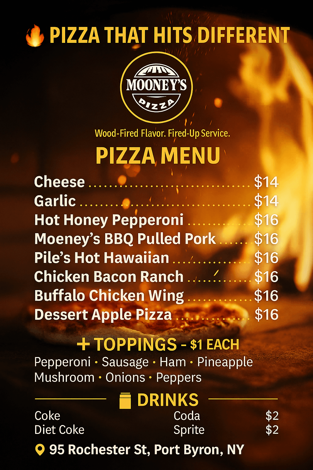 Full menu design