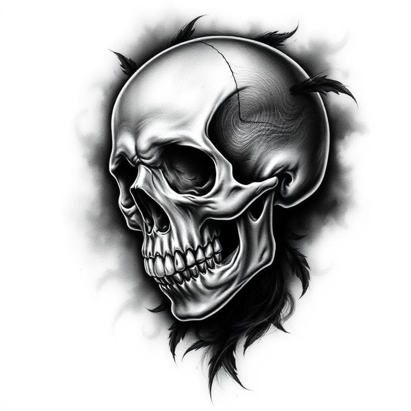 Tattoo piece from the Hardcore Tattoo 1982 portfolio