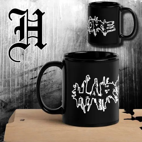 Black Wicked coffee cup Hardcore by Josh Ely